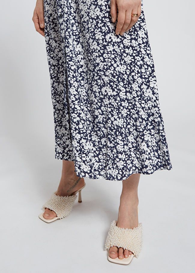 Buttoned A-Line Midi Skirt | & Other Stories US