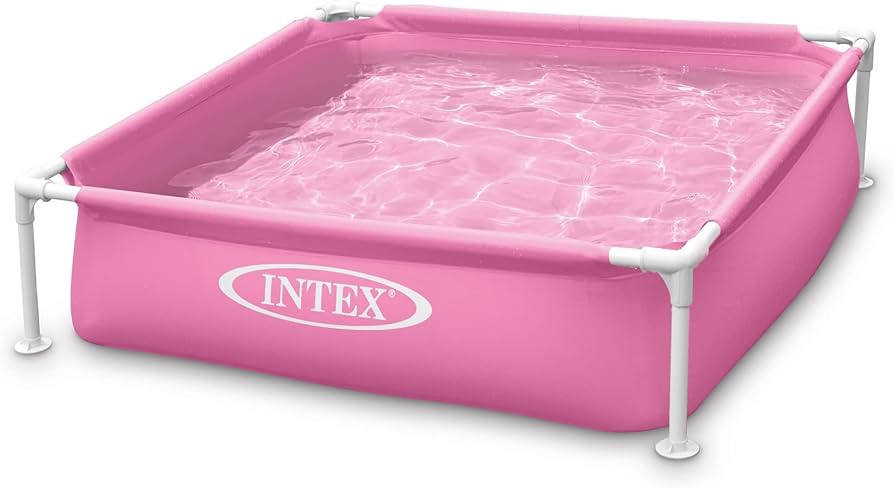 Intex Mini Frame Above Ground Swimming Pool Pink 48in X 48in X12in | Amazon (US)