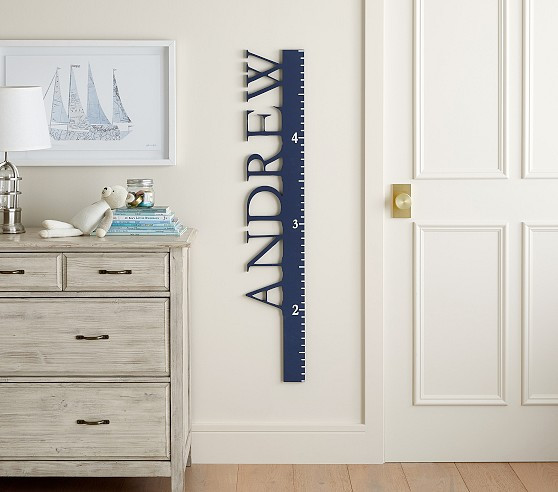 Personalized Garamond Growth Chart | Pottery Barn Kids
