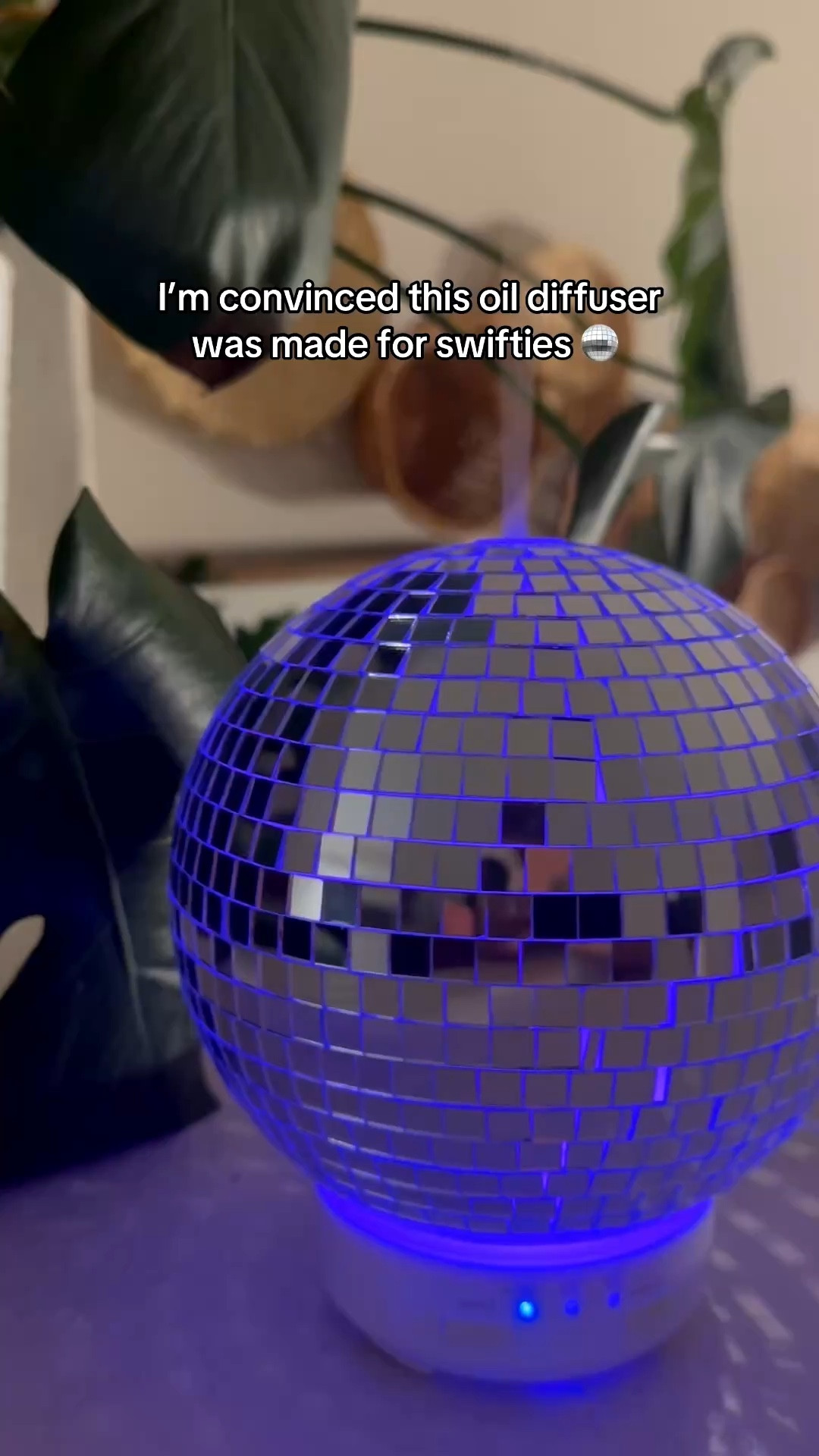 A rotating disco ball diffuser that fills the room with essential oils while throwing little light reflections everywhere. Perfect if you want your house to smell good and have a fun cozy vibe. 

#LTKSaleAlert #LTKHome