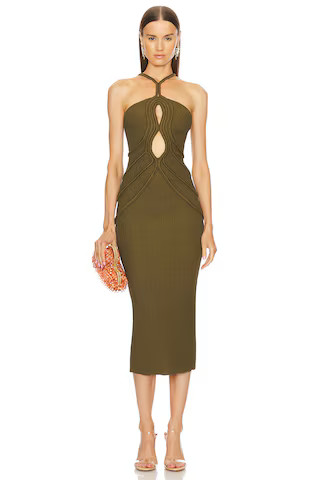 Cult Gaia Avery Knit Dress in Serpent from Revolve.com | Revolve Clothing (Global)