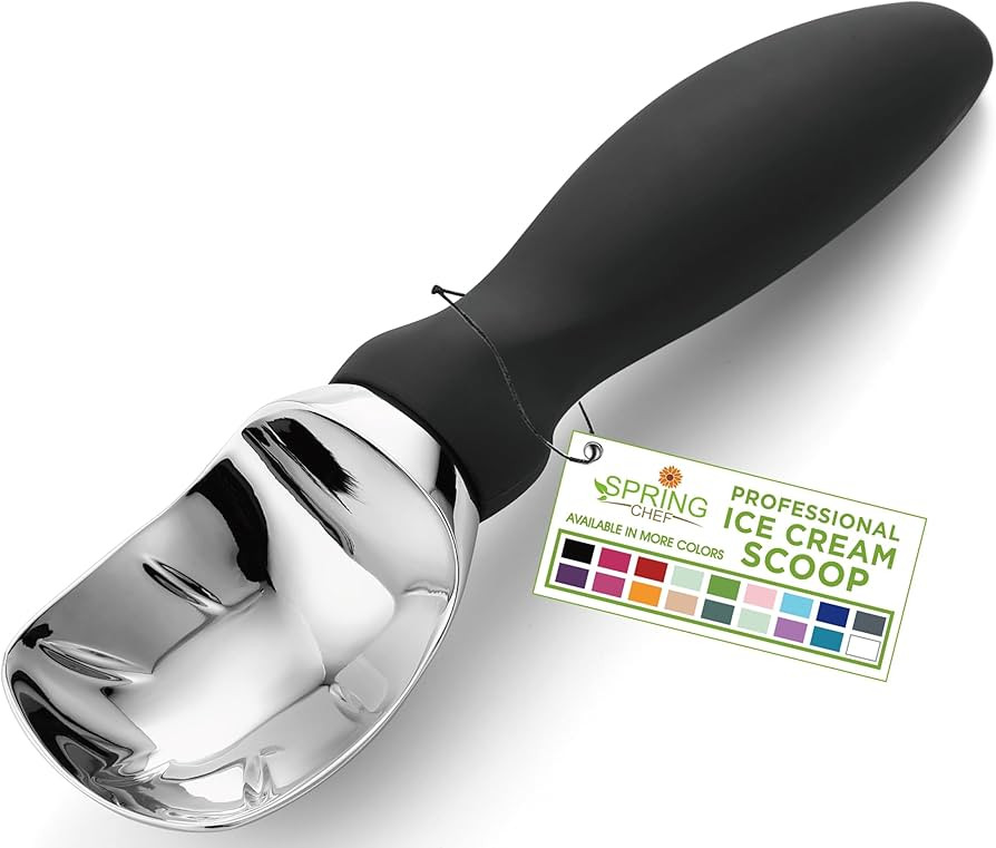 Spring Chef Heavy Duty Ice Cream Scoop with Comfortable Handle - Professional Ice Cream Scooper f... | Amazon (US)