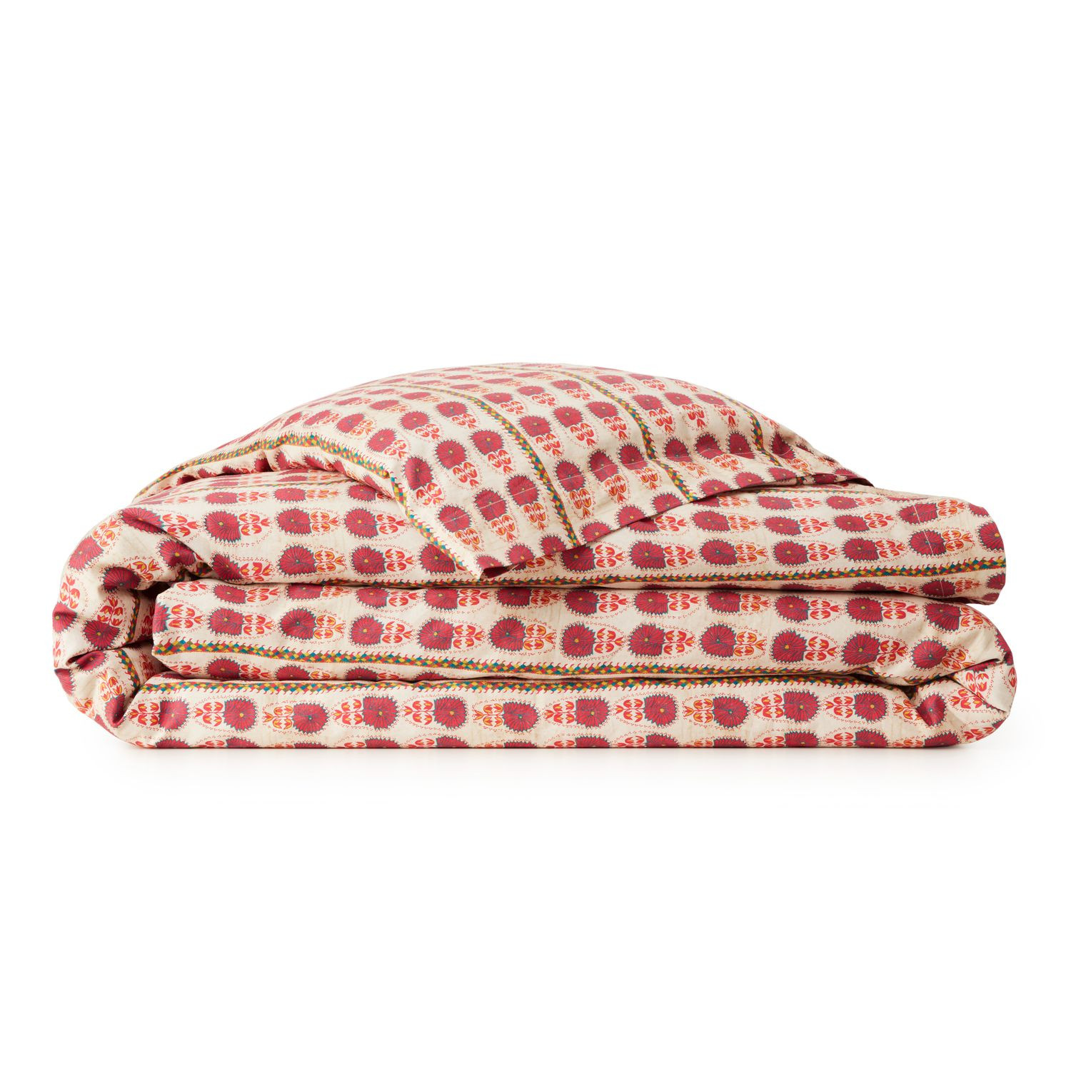 St. Frank Fuchsia Daisy Suzani Duvet Cover | Food52