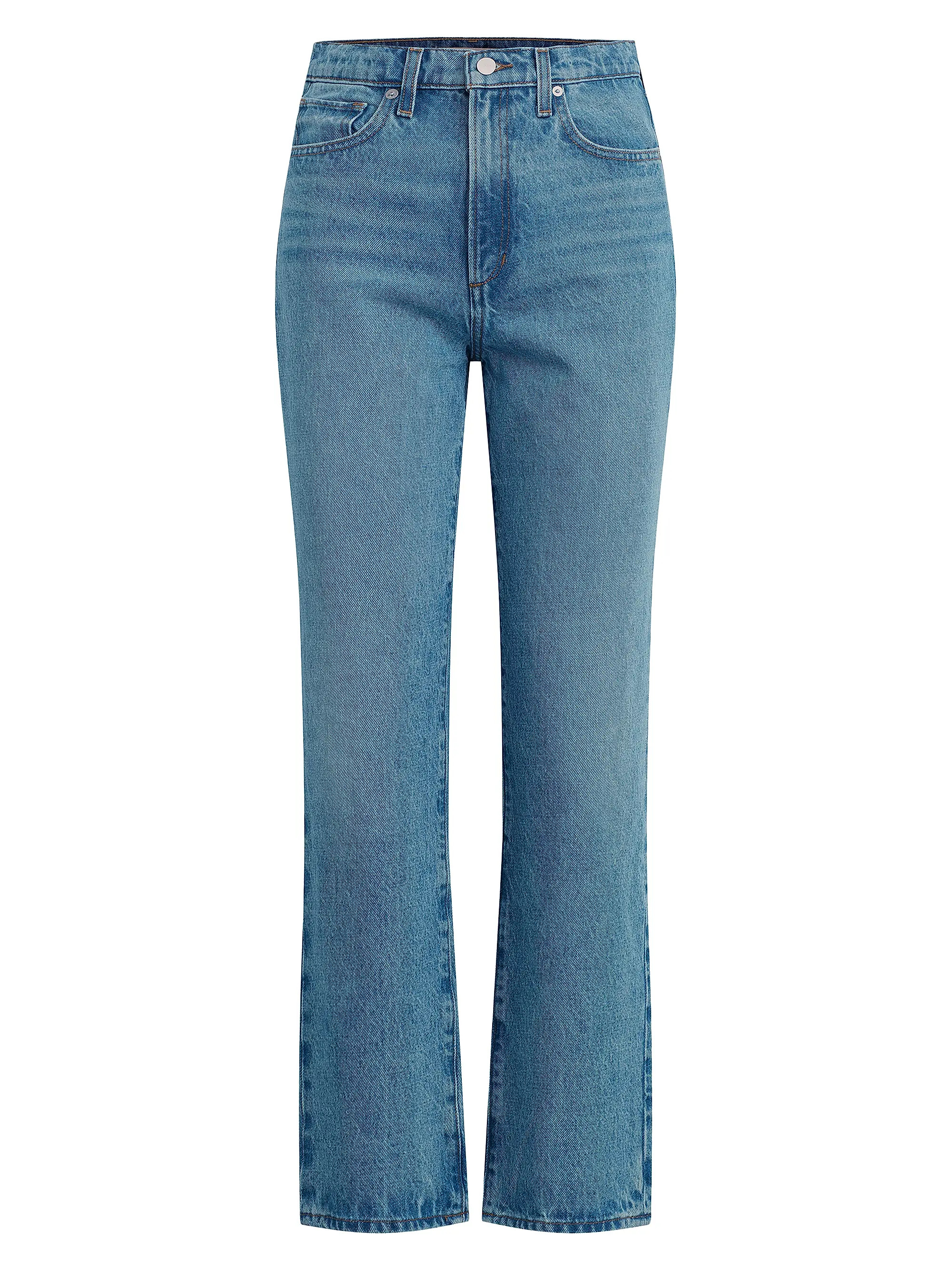 The Margot High-Rise Straight-Leg Ankle Jeans | Saks Fifth Avenue