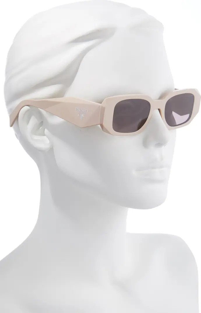 Prada Runway 49mm Rectangular Sunglasses | Nordstrom | Nordstrom