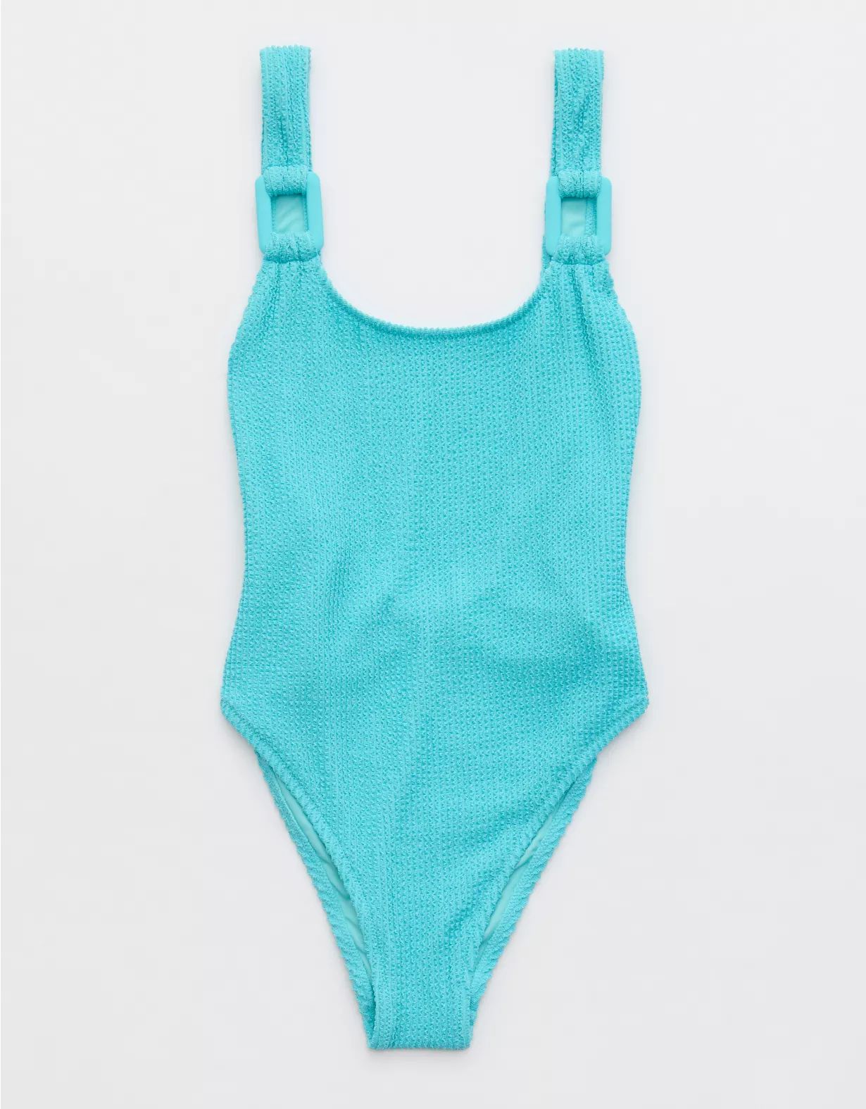 Aerie Shimmery Crinkle Ring Birthday Scoop One Piece Swimsuit | Aerie