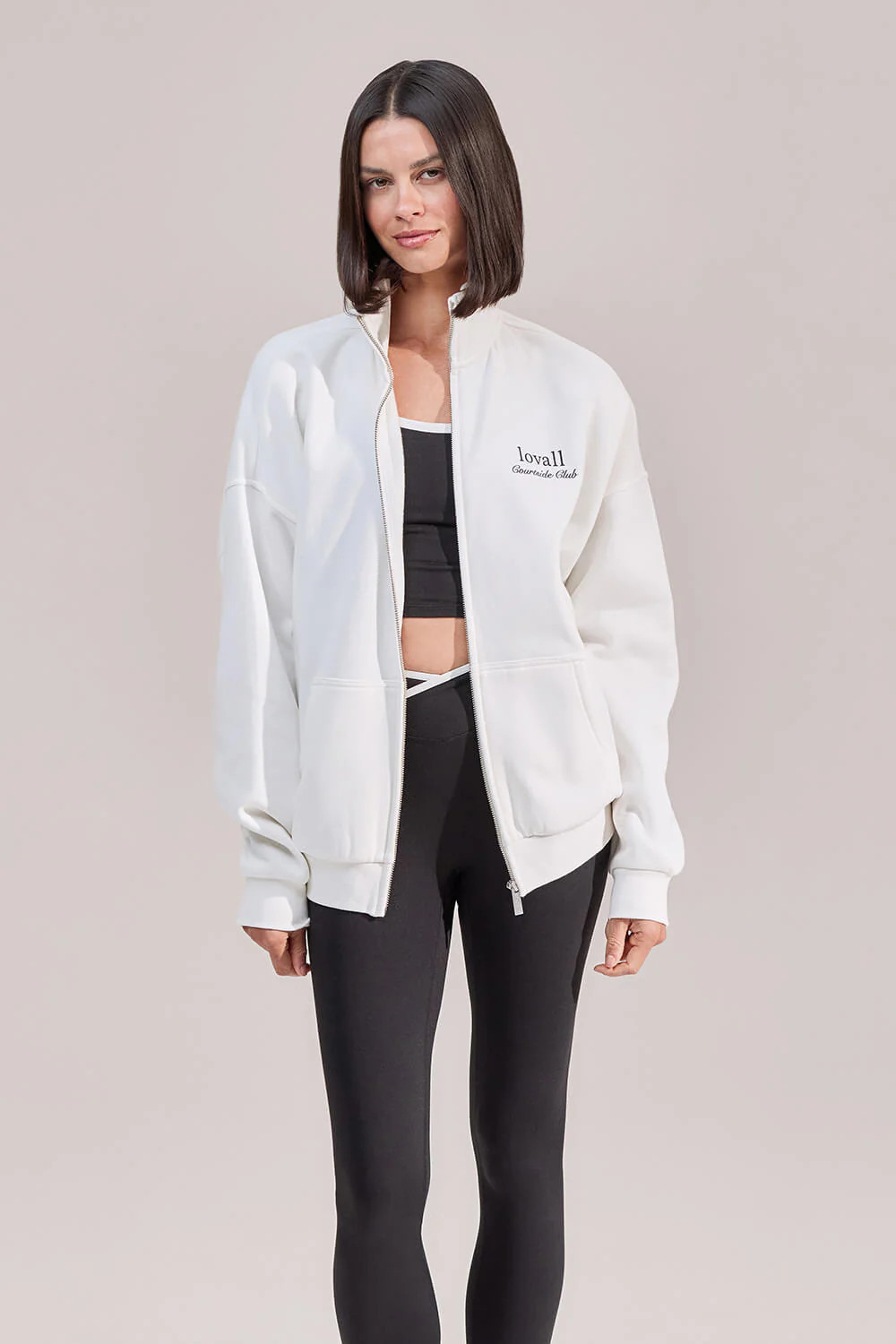 ALL SZN Organic Funnel Neck Zip Through | LOVALL