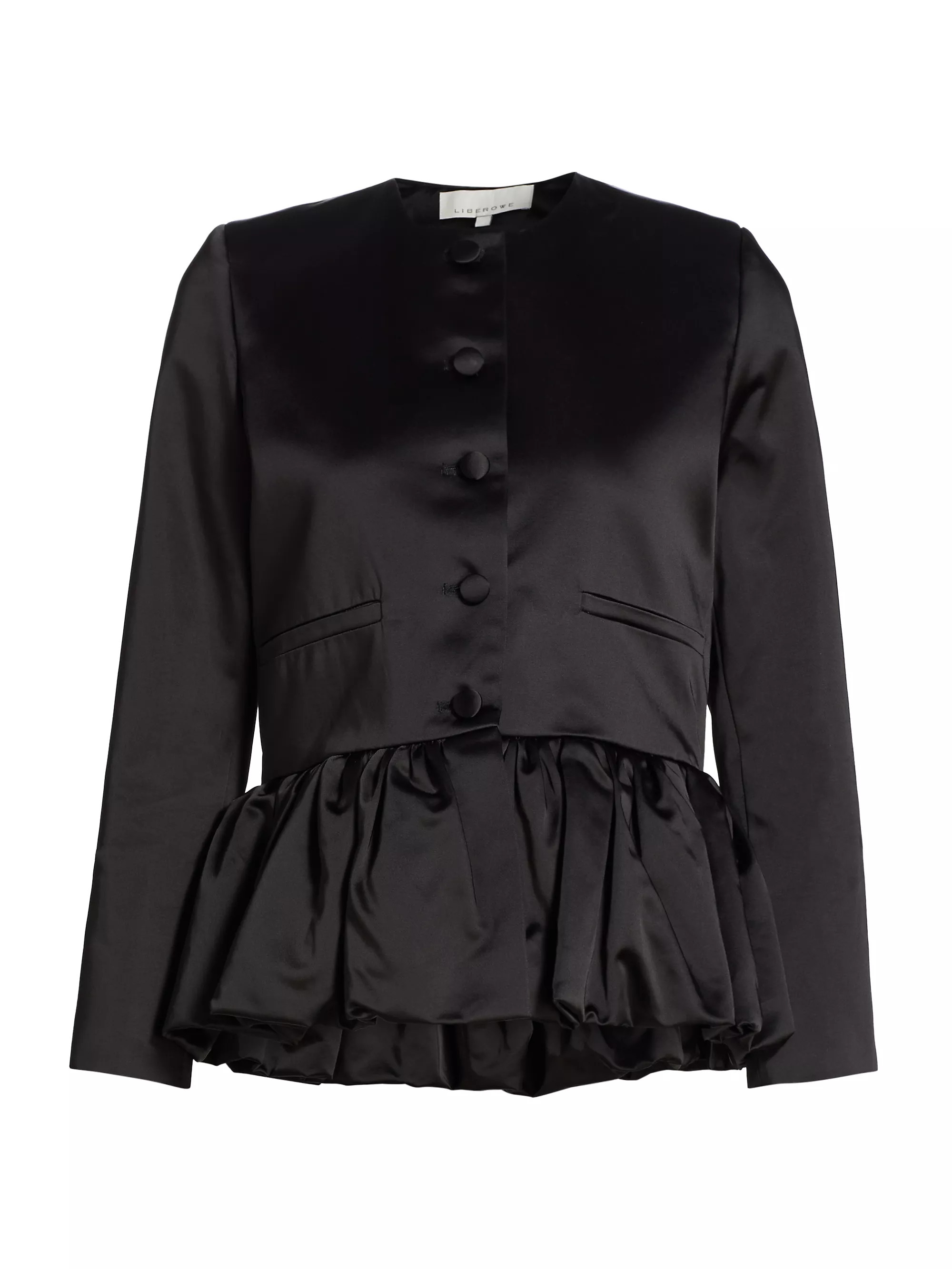 Satin Peplum Jacket | Saks Fifth Avenue