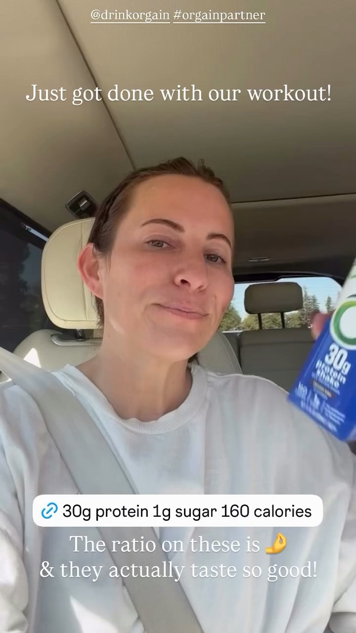 @drinkorgain #orgainpartner The ratio on these is 🤌
& they actually taste so good!
 Just got done with our workout!