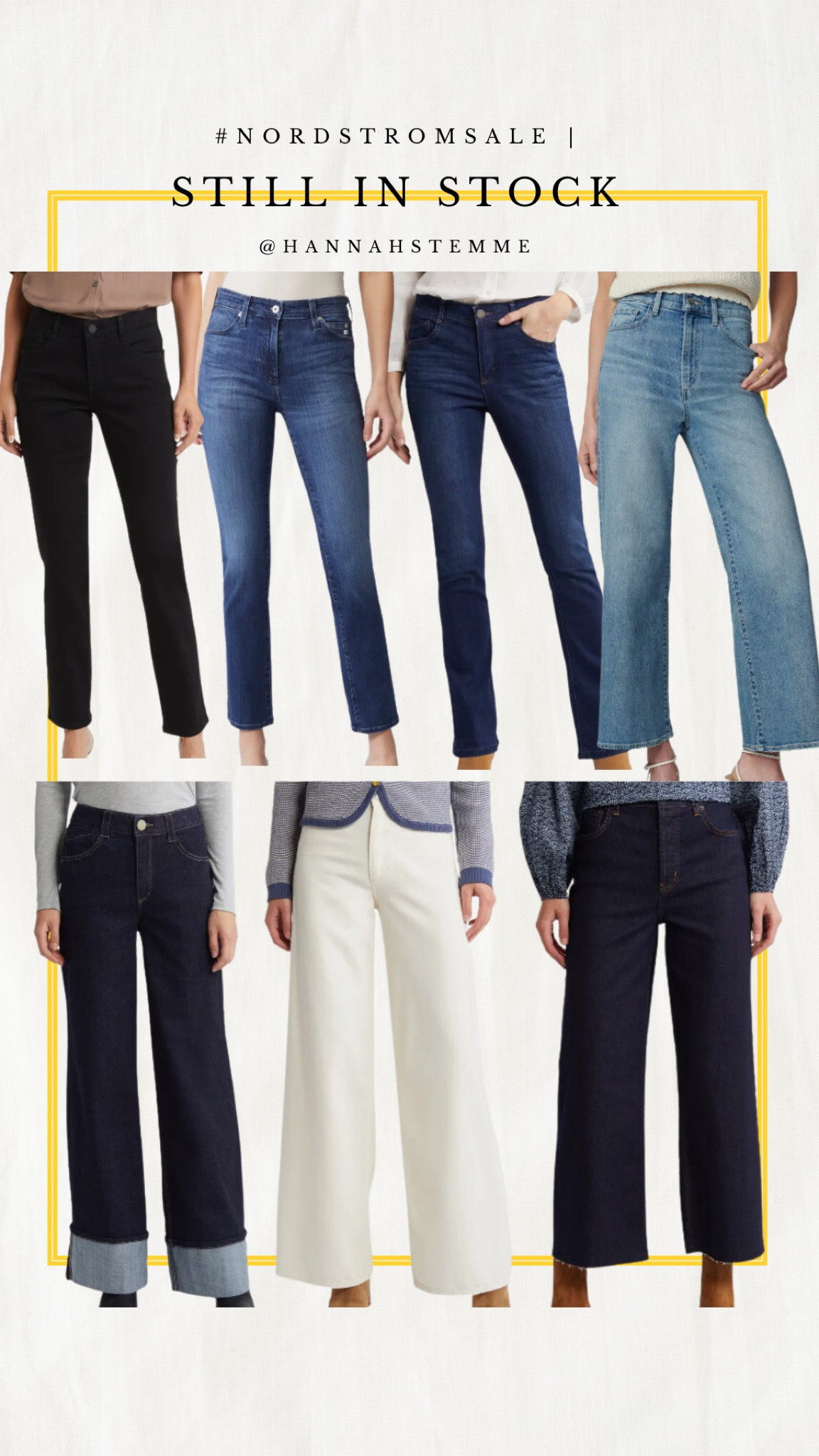 Nordstrom anniversary sale denim that is still in stock! These denim jeans would be perfect for stalling at the office for a casual Friday or a casual work environment!

#LTKxNSale #LTKWorkwear #LTKSaleAlert