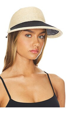 Eugenia Kim Ricky Visor in Natural & Black from Revolve.com | Revolve Clothing (Global)