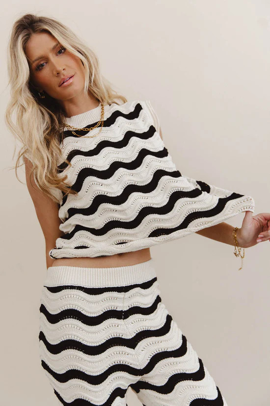 Elenor Knit Top in Black | Böhme US