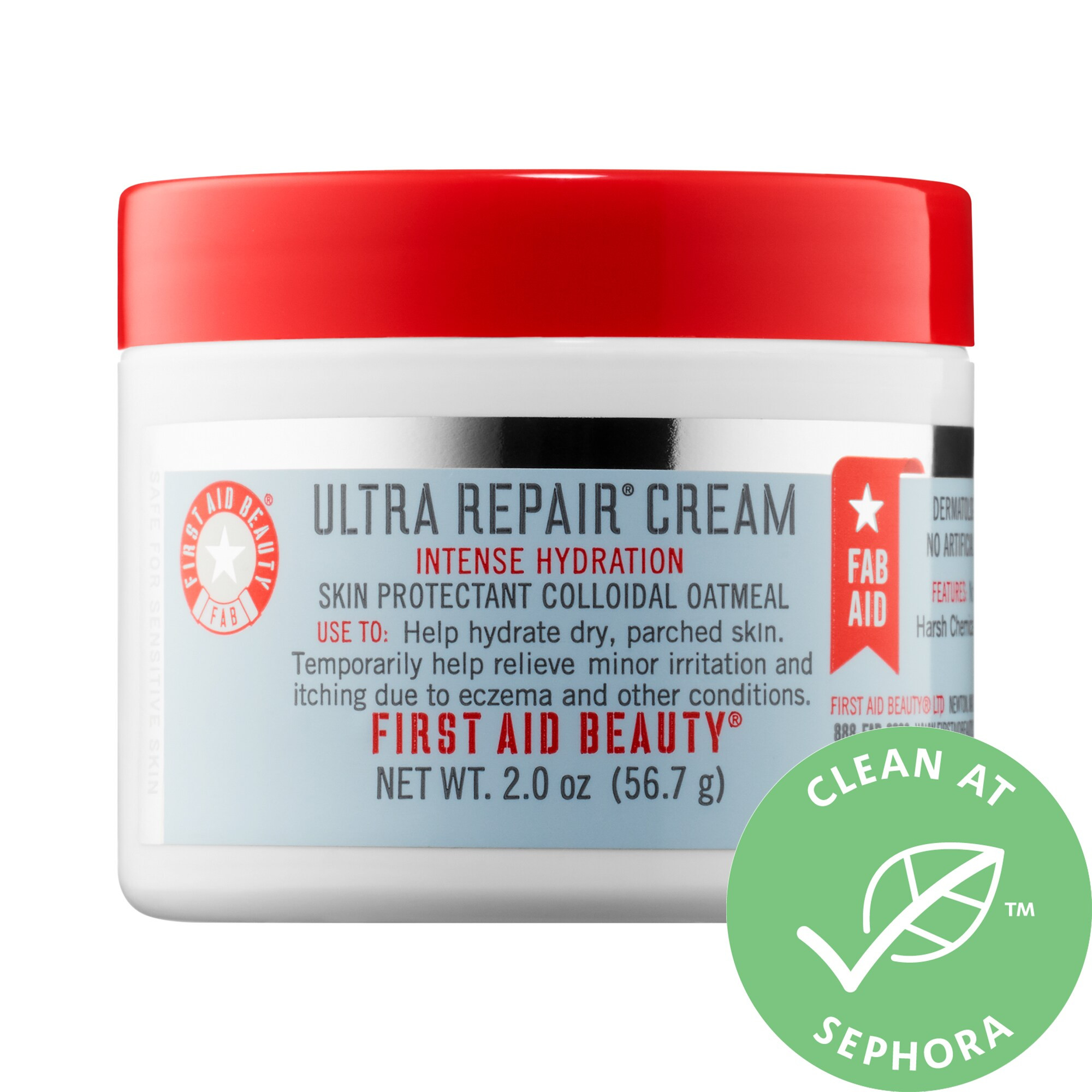 First Aid Beauty Ultra Repair® Cream Intense Hydration 2 oz/ 56.7 g Limited Edition FAB AID | Sephora (US)