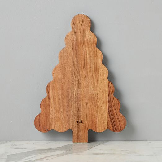 Scalloped Wood Tree Cutting Board | West Elm (US)