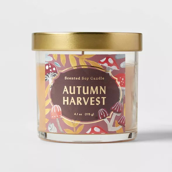 Lidded Glass Jar Autumn Harvest Candle - Opalhouse™ | Target