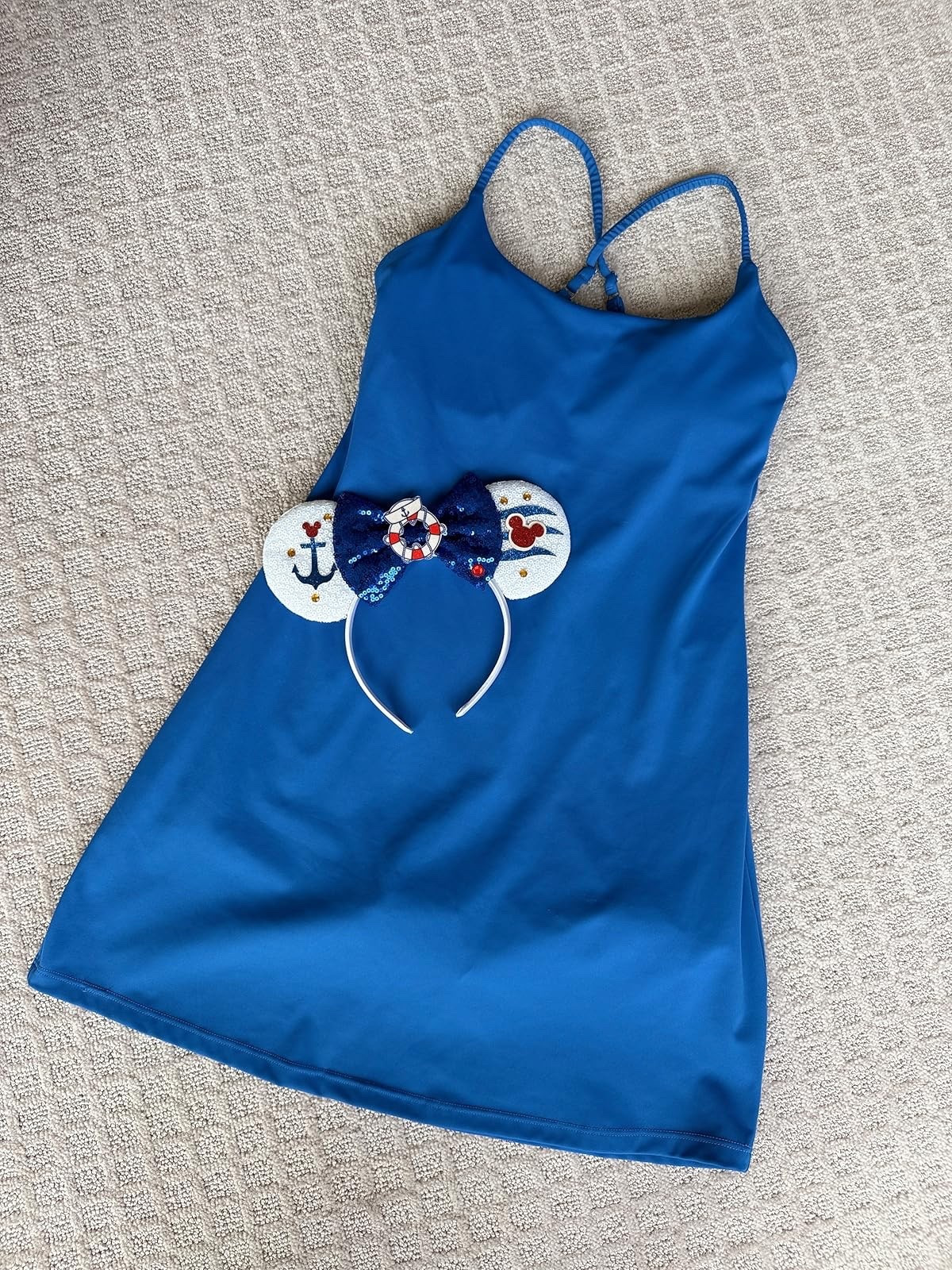 Loving this nautical-themed athletic dress & matching headband! Perfect for a Disney Cruise. #vacationoutfit #fashion

#LTKmomlife #LTKootd #LTKTravel