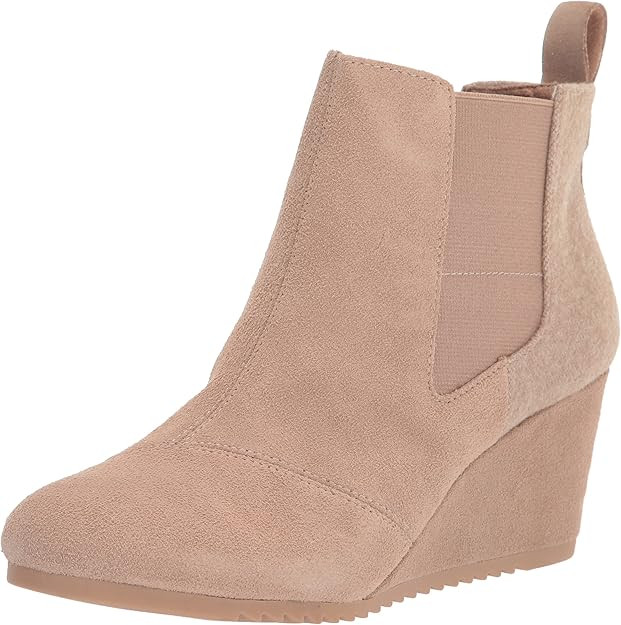 TOMS Women's Bailey Ankle Boots,Suede/Textile/Leather – Booties for Women | Amazon (US)