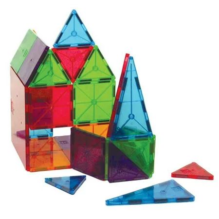 Magna-Tiles 100-Piece Clear Colors Set – The Original, Award-Winning Magnetic Building Tiles ... | Walmart (US)