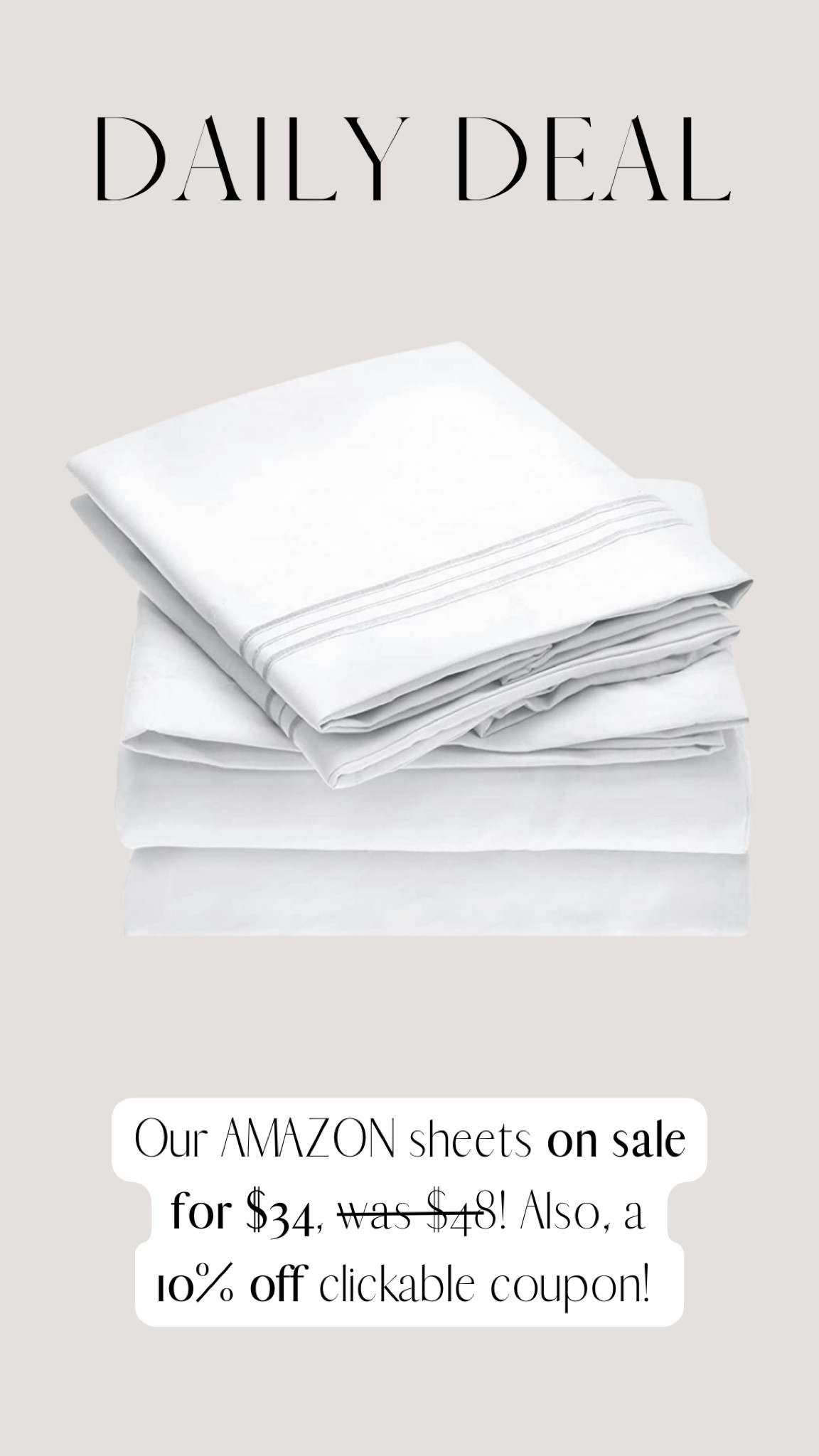 Our Amazon bed sheets on sale! 

#LTKhome #LTKunder50 #LTKsalealert