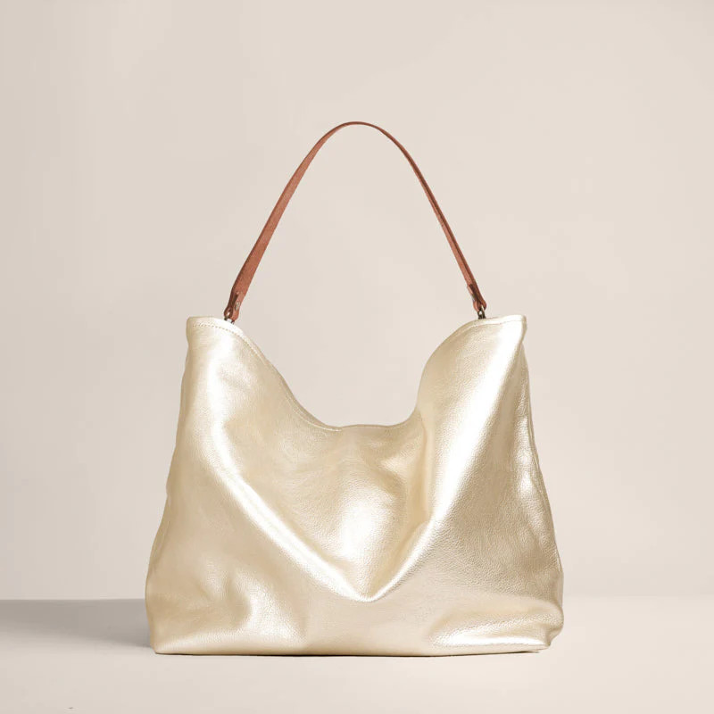 Medium Jane - Slouch Bag - Leather Platinum | Parker Thatch