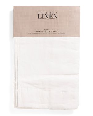 50x96 Set Of 2 Washed Linen Window Panels | Home Essentials | Marshalls | Marshalls