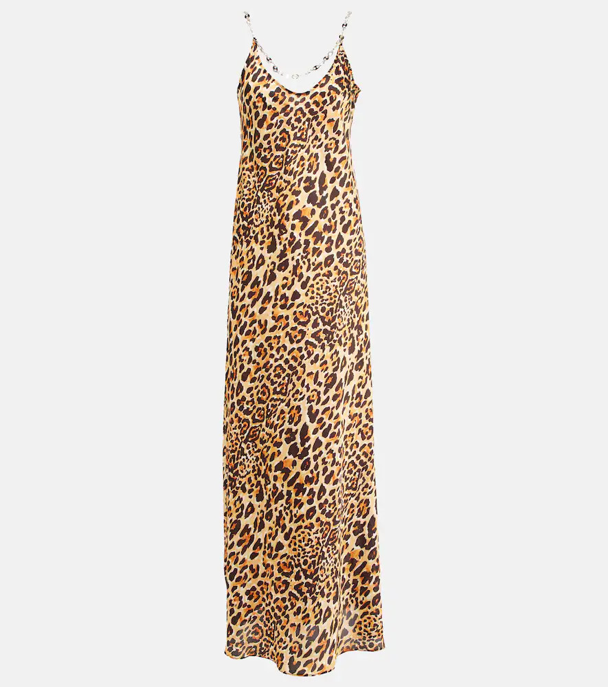 Rabanne Embellished leopard-print maxi dress | Mytheresa (INTL)