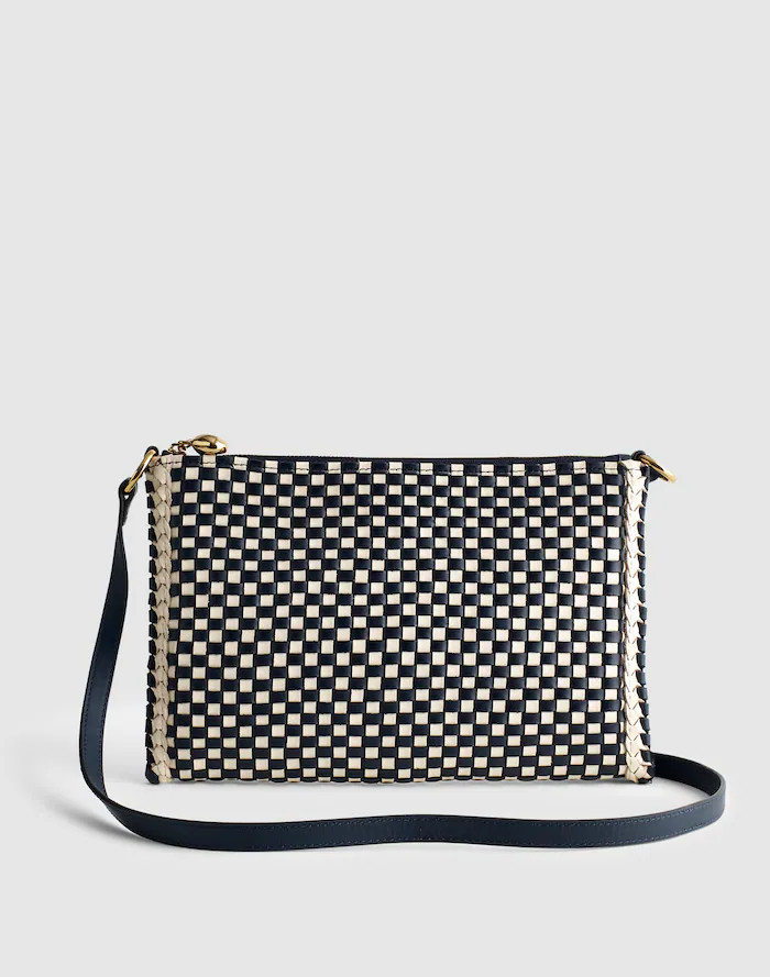 The Signature Woven Crossbody Pouch | Madewell