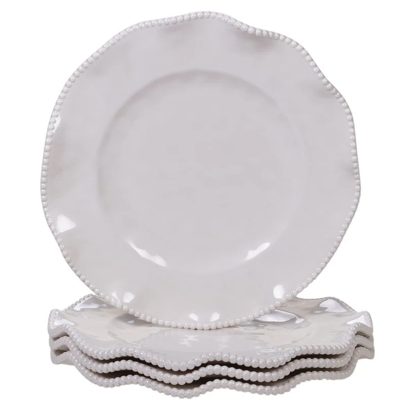 Certified International Perlette Melamine Dinner Plate (Set of 4) | Wayfair North America