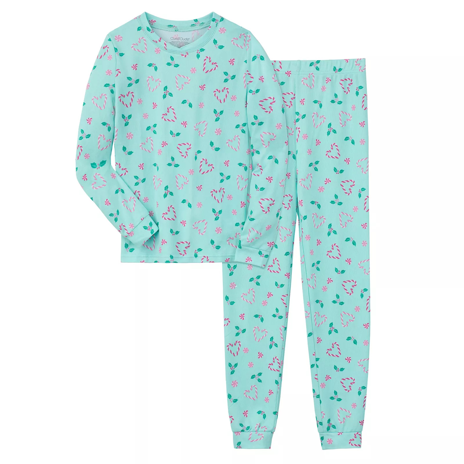 Girls 4-14 Cuddl Duds® Ultra Soft Long Sleeve Pajama Top & Pajama Pants Set | Kohl's