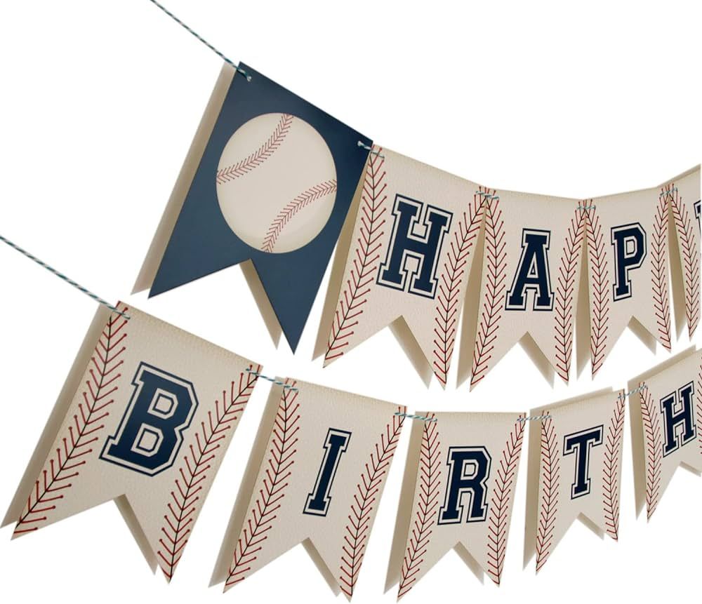Baseball Birthday Banner,Baseball Party Decorations,Party Garland, Birthday Decorations | Amazon (US)