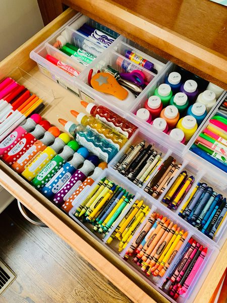 Drawer organizers are great way to store craft supplies!

#LTKfamily #LTKhome #LTKkids