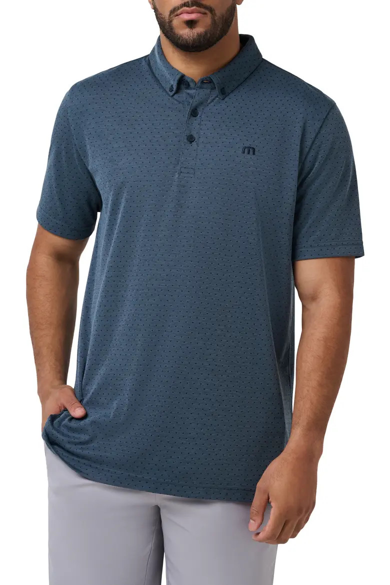 Handsome Town Dot Print Piqué Button-Down Polo (Men) | Nordstrom | Nordstrom