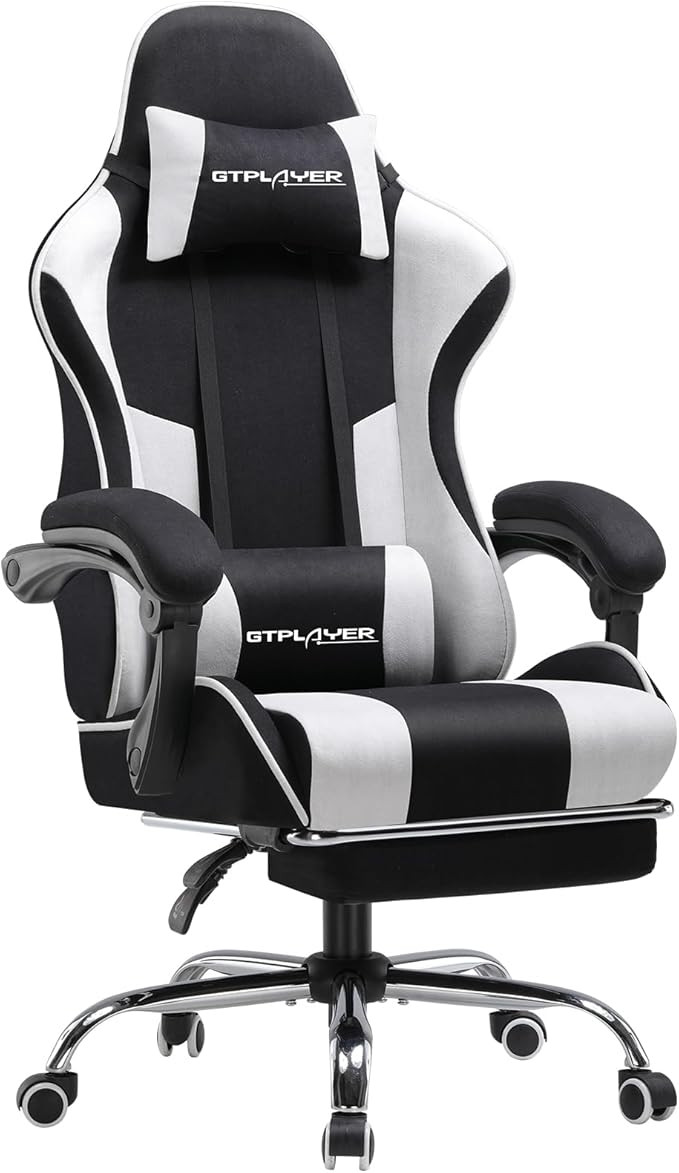 GTPLAYER Gaming Chair, Computer Chair with Footrest and Lumbar Support, Height Adjustable Game Ch... | Amazon (US)