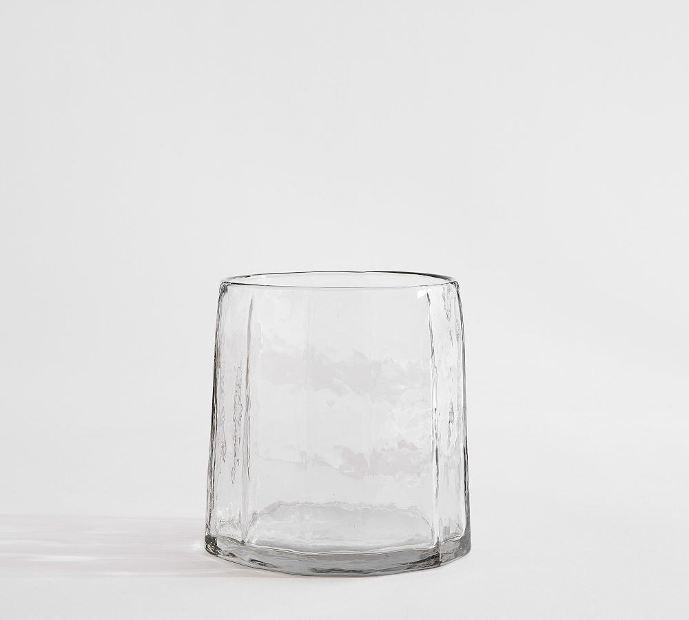 Hammered Café Recycled Hurricane Candleholder | Pottery Barn (US)