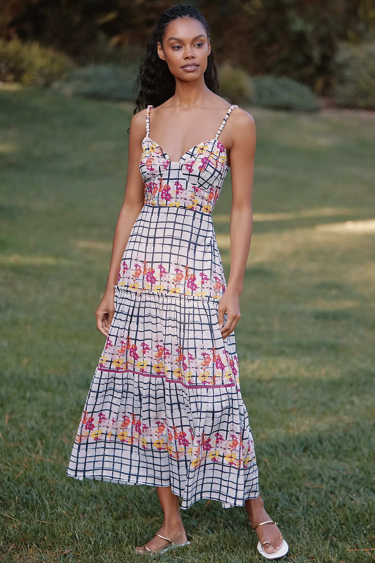 Ro's Garden Brittany Tiered Midi Dress | Anthropologie (US)