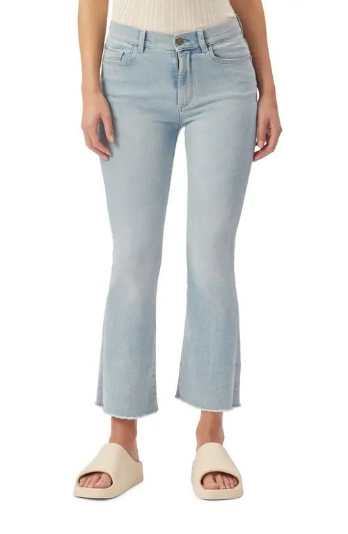 DL1961 Bridget Raw Hem Bootcut Jeans in Light Blue at Nordstrom, Size 31 | Nordstrom