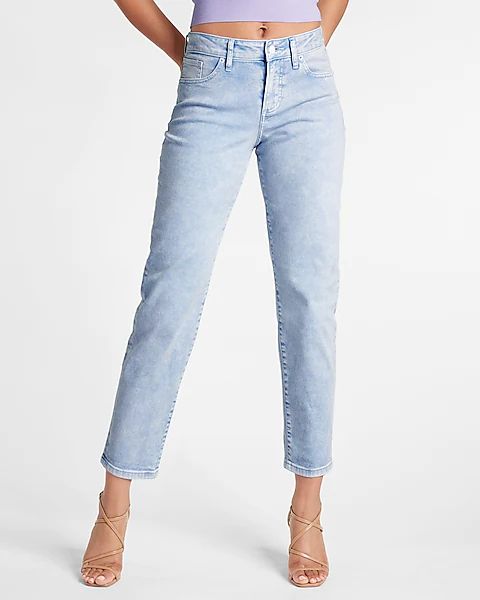 Mid Rise Lilac Tinted Boyfriend Jeans | Express (Pmt Risk)