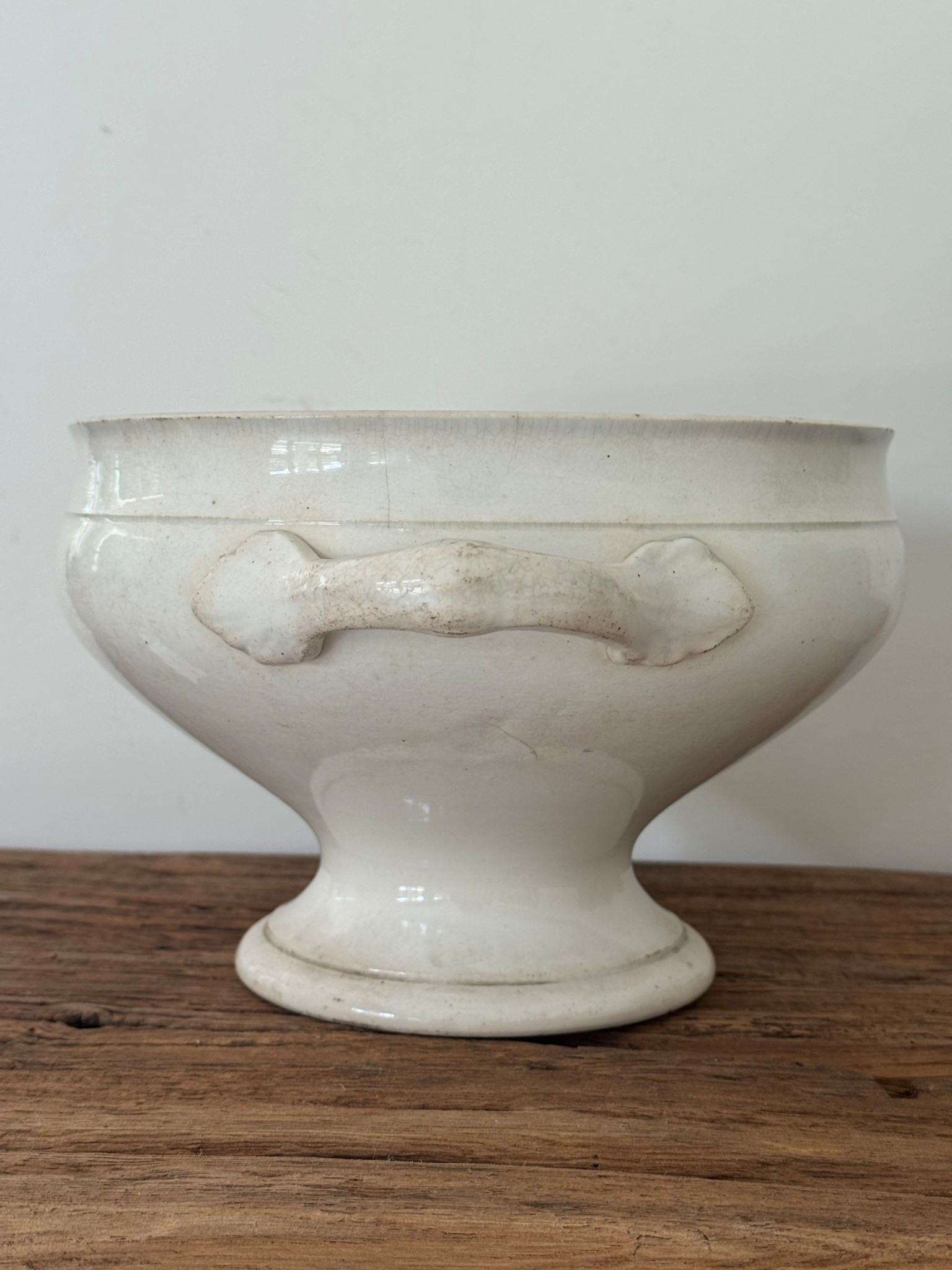 A beautiful antique French soupière with classic side handles and a soft, timeworn patina.

Pieces like this were once used in everyday French kitchens—meant for serving soups and stews, now just as perfect styled on open shelves or a collected table.

I’m always drawn to these for their scale and presence… substantial, but still quiet.

• French ironstone
• Soft crazing and natural staining from age
• Decorative side handles
• Timeless neutral tone for layering into any kitchen

A piece that feels collected, not perfect—exactly how it should be.

Available via Etsy (link attached).

#LTKHome