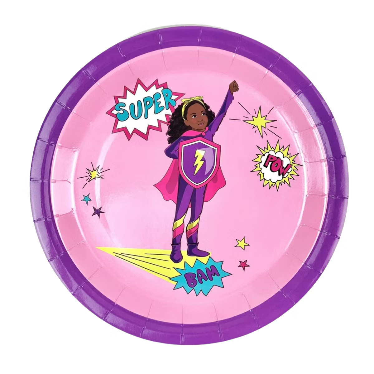 Anna + Pookie 9" Pink Super Hero Paper Party Plates 8 Ct. | Target