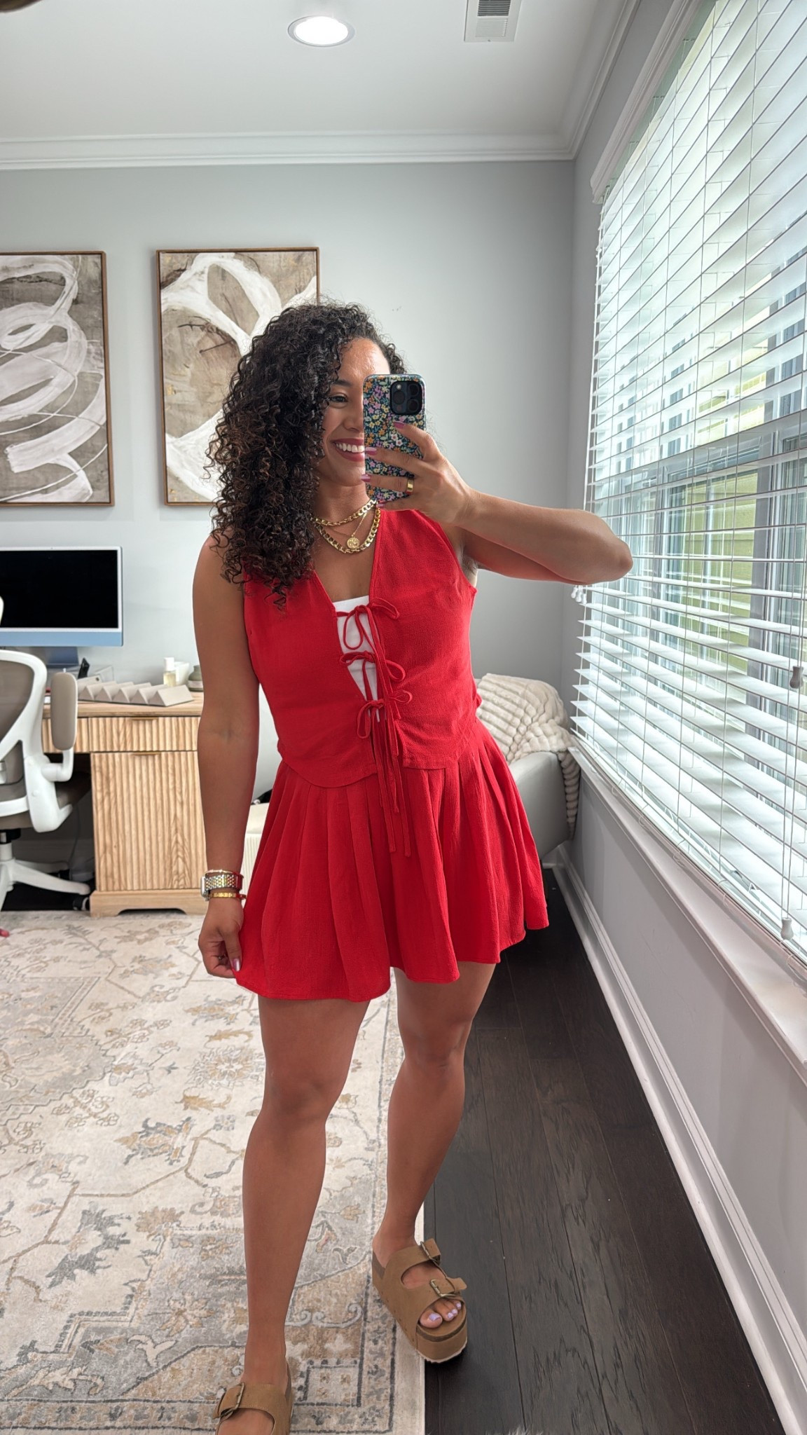 Wearing a large in the set it has shorts underneath and elastic waistband amazon matching set and platform sandals with layered amazon necklace 

#LTKSeasonal #LTKFindsUnder50 #LTKStyleTip
