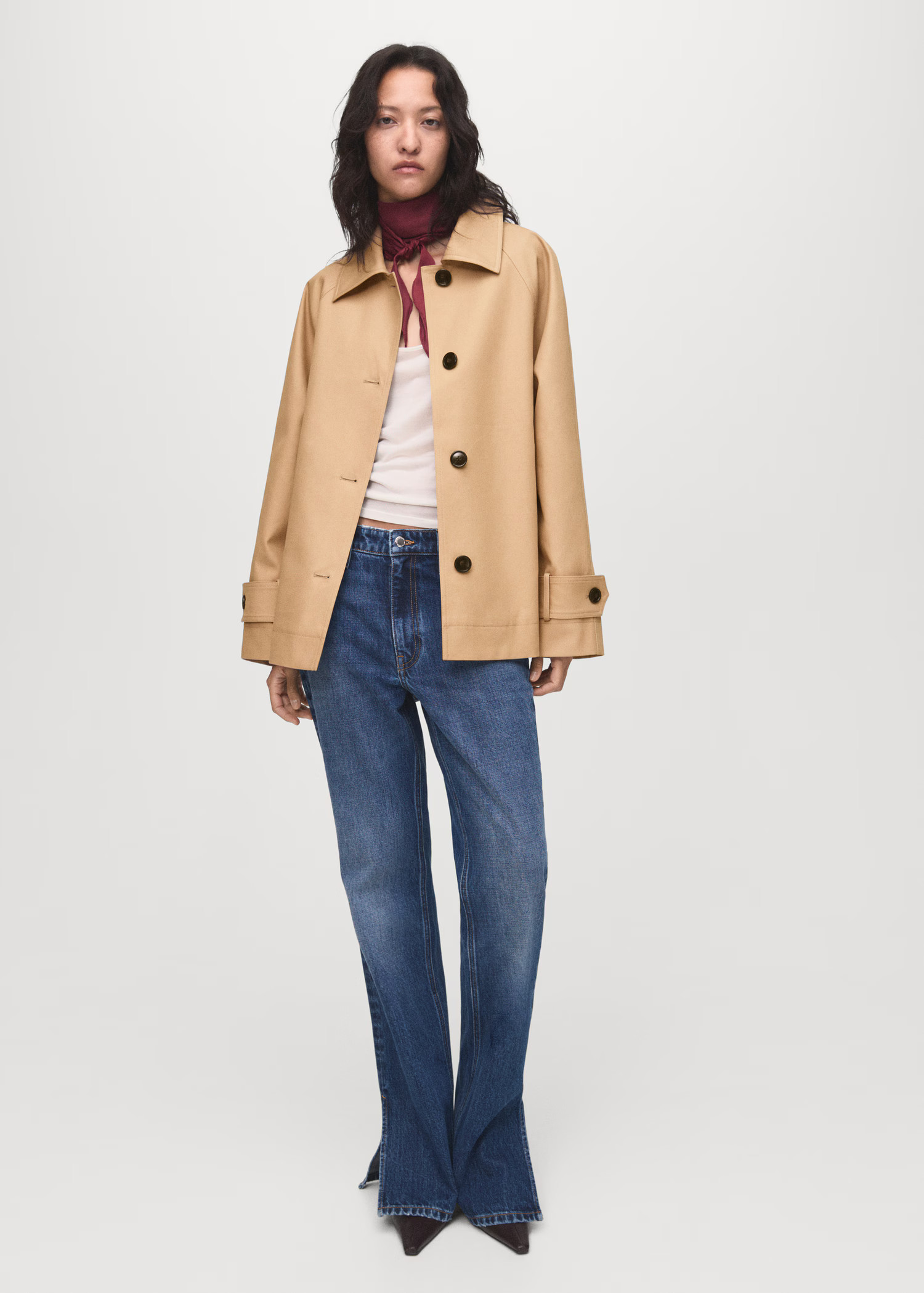 Oversized parka with epaulettes - Women | MANGO USA | Mango (US/MX/AU)