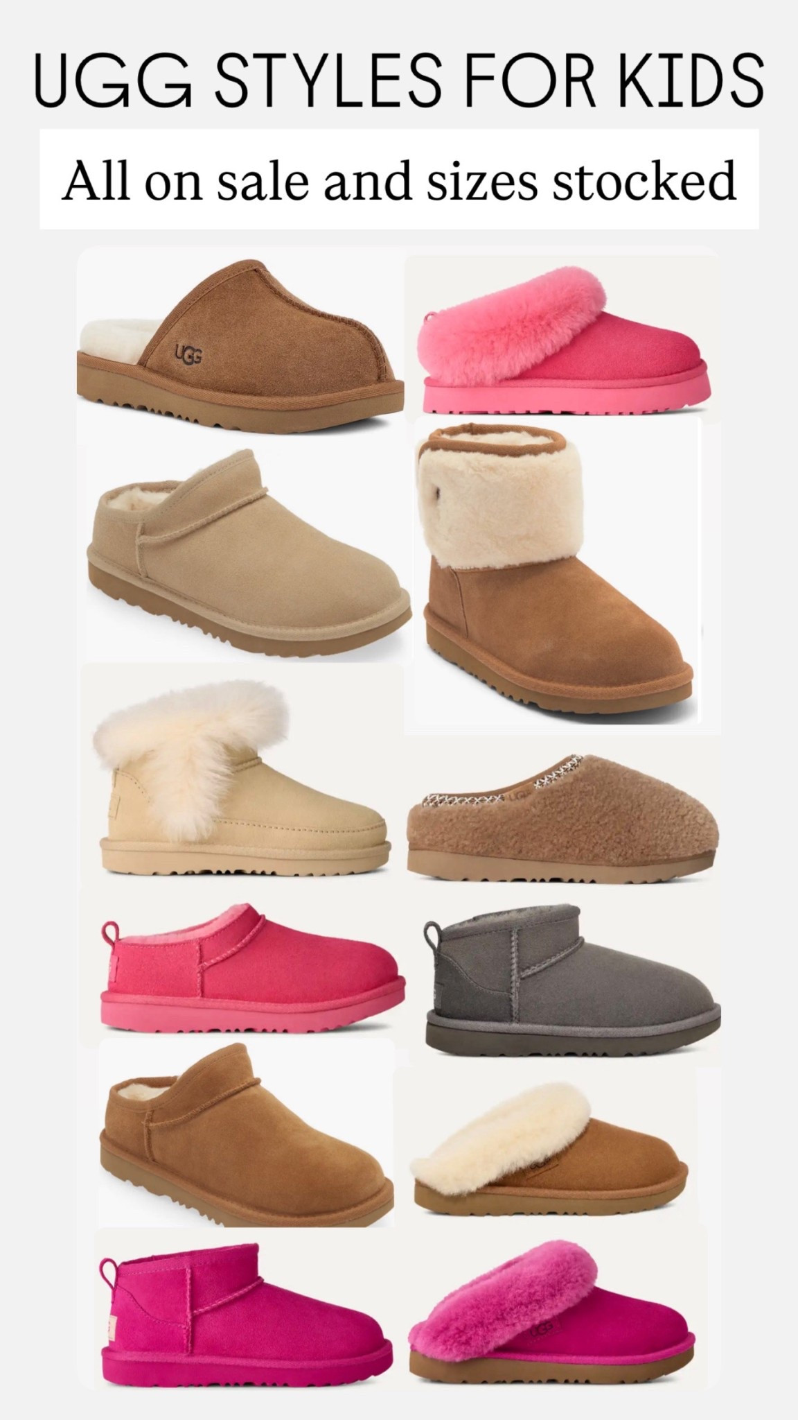 UGG STYLES KIDS ARE ON SALE 💜🩷 lots of sizes available!

#LTKKids #LTKSaleAlert