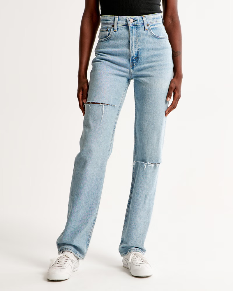 Ultra High Rise 90s Straight Jean | Abercrombie & Fitch (US)