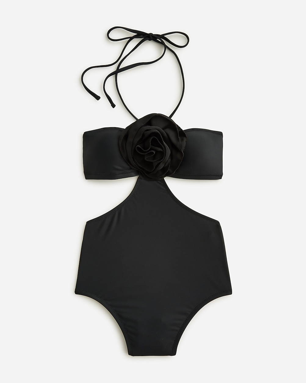 Rosette side-cutout one-piece swimsuit | J. Crew US