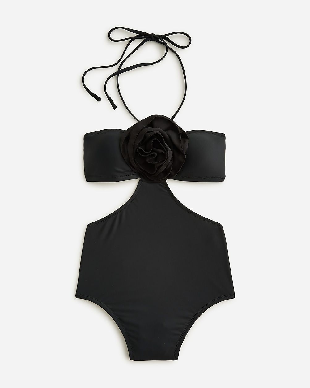 Rosette side-cutout one-piece swimsuit | J.Crew US