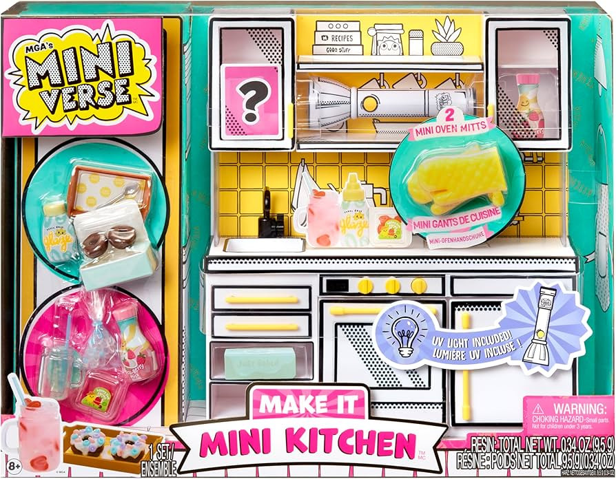 MGA's Miniverse Make It Mini Kitchen, Kitchen Playset, w/UV Light, Collectibles, DIY, Resin Play,... | Amazon (US)
