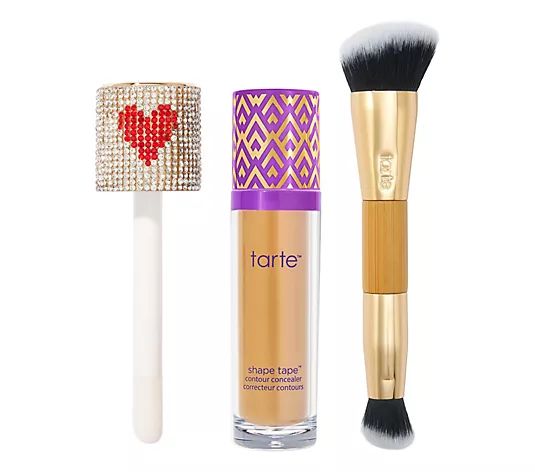 tarte Super-Size Shape Tape & Double Ended Brush - QVC.com | QVC