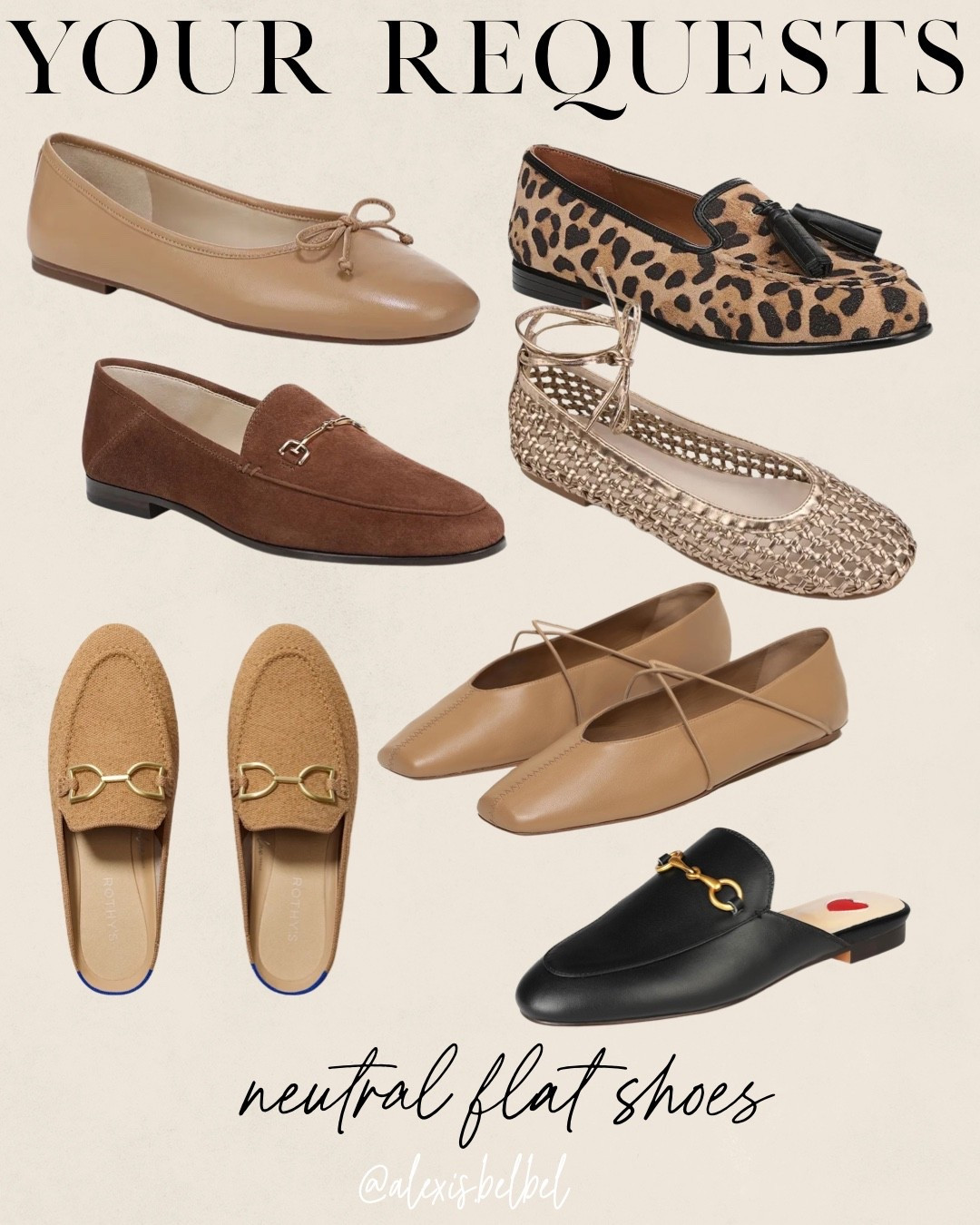 Neutral flat shoes for spring outfits 

#LTKSeasonal #LTKSpringSale