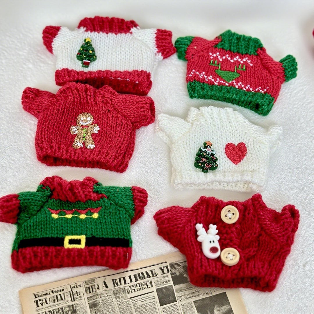 Artisan Knitted Doll Outfit,customizable Mini Figure Outfit,hand Outfit for 17cm Dolls,for Tiny F... | Etsy (US)