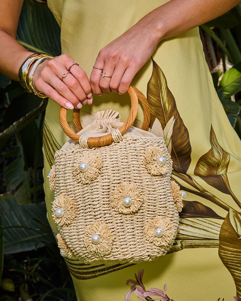 Davena Woven Crochet Top Handle Bag | VICI